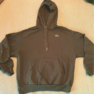 Alo Yoga Accolade hoodie in Dark Cactus, size XS